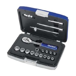 Doppenset met ratel 19 delig