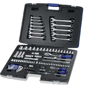 Uitgebreide set doppen, sleutels en accessoires 101 delig