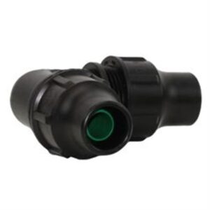 Knie verbinding voor druppelslang