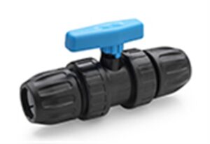 Kogelkraan PVC met 25mm PE koppeling