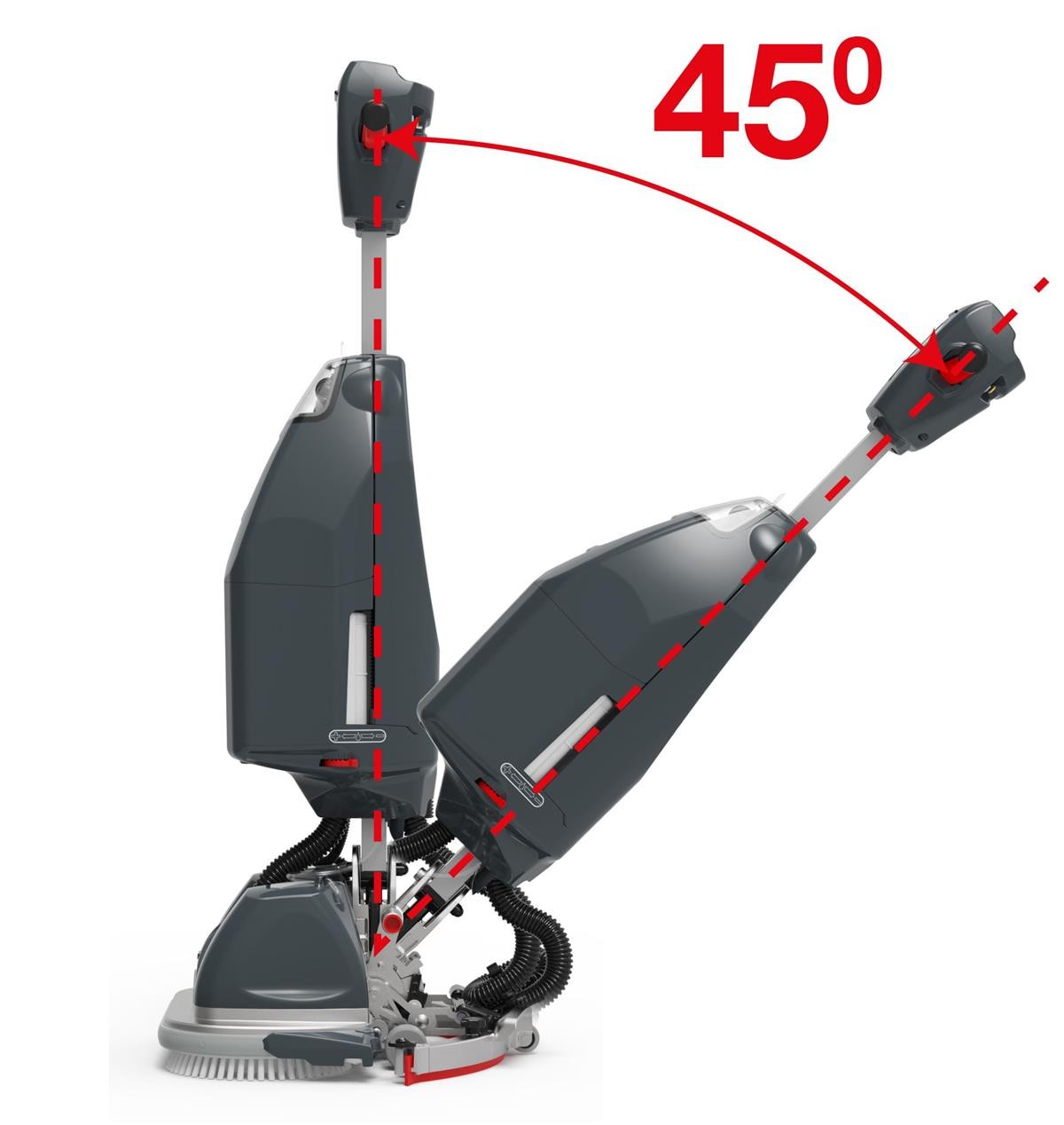 Compacte schrob-zuigmachine 244NX Numatic - Afbeelding 2