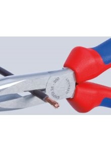 KNIPEX PLATSPITSE TANG MET ZIJSNIJDER 200 MM - Afbeelding 2