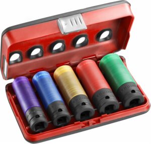 Versterkte slagmoerdoppenset voor aluminium velgen 5st