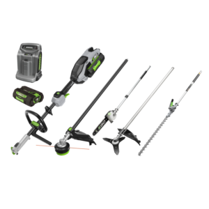 Multitool set basismachine, heggenschaar, bosmaaier, snoeizaag, grastrimmer, 5 ah accu en snellader